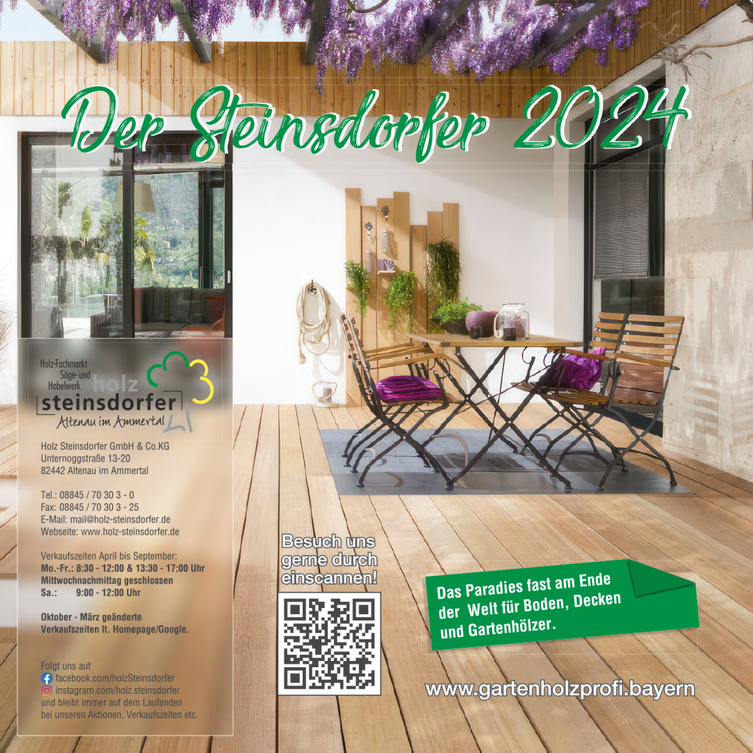 Titelbild Holz Steinsdorfer Katalog 2023